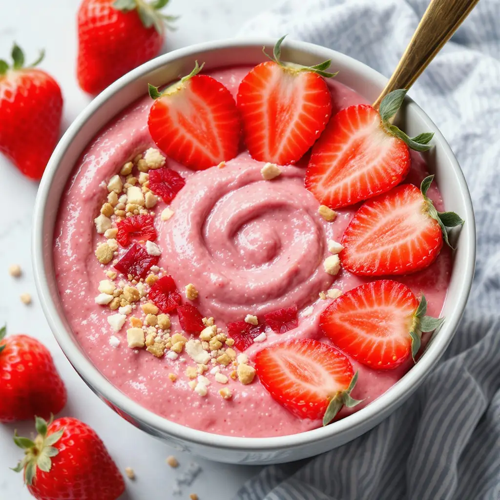 strawberry smoothie bowl