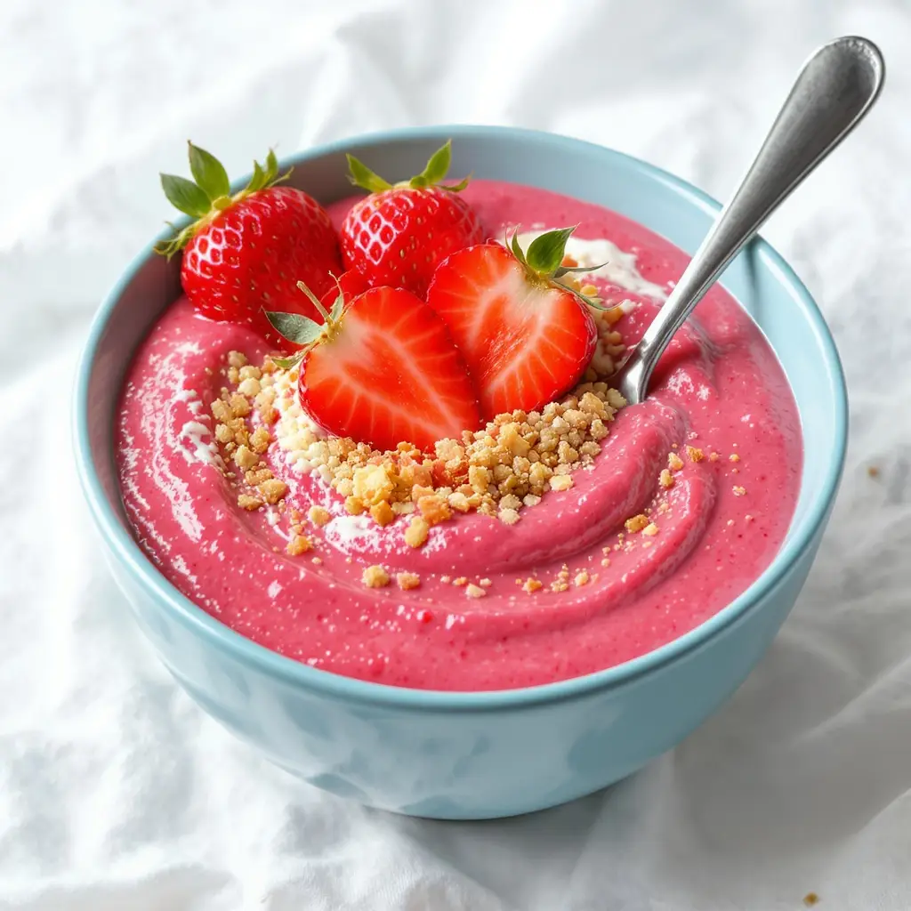 strawberry smoothie bowl