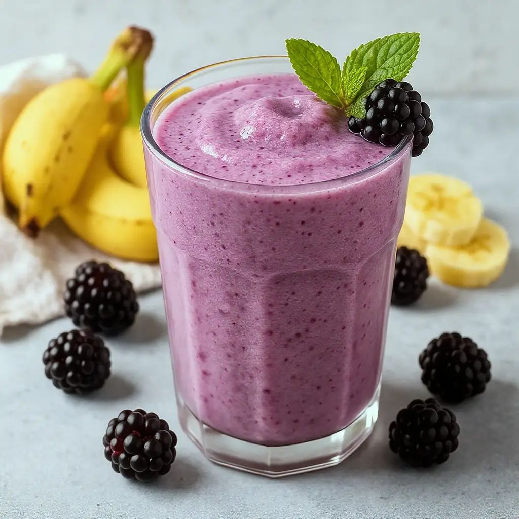 Blackberry Banana Smoothie