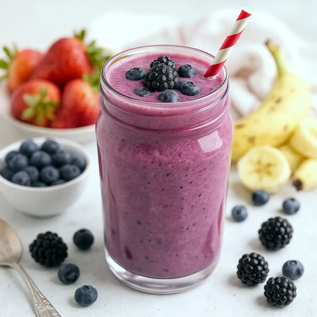 Blackberry Banana Smoothie